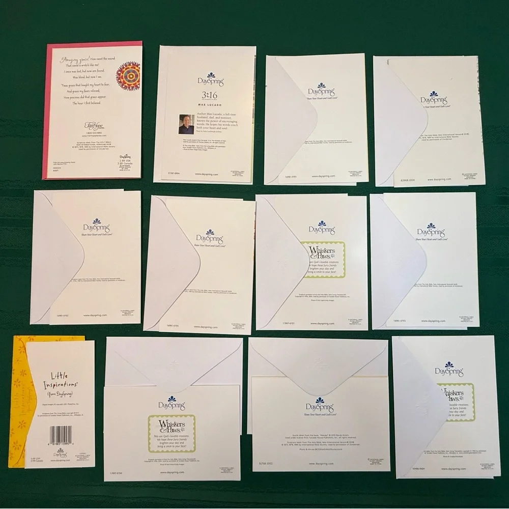DaySpring 12 Greeting Cards With Envelopes Set #2